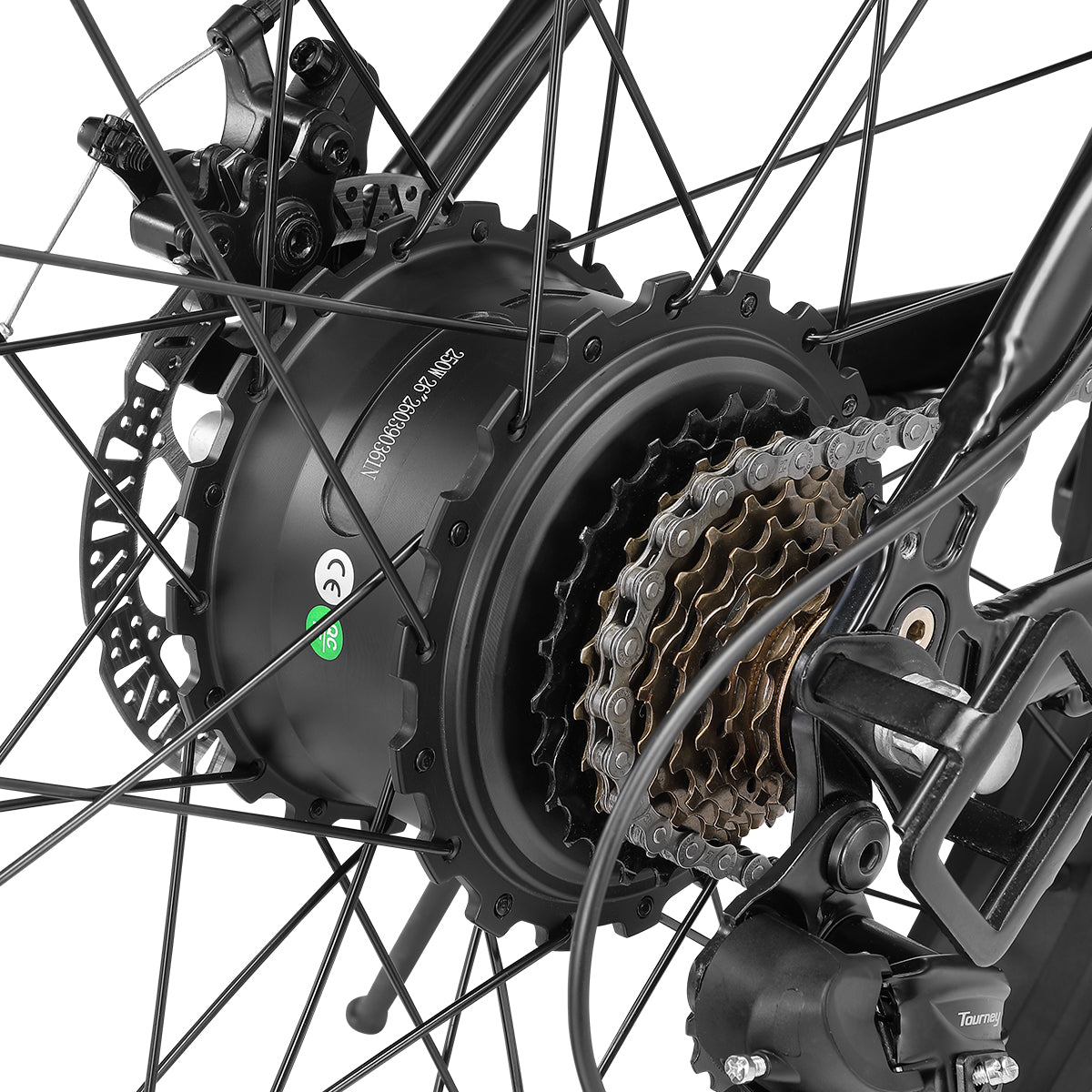 E-Blast Electric Fat Tyre Bike Black