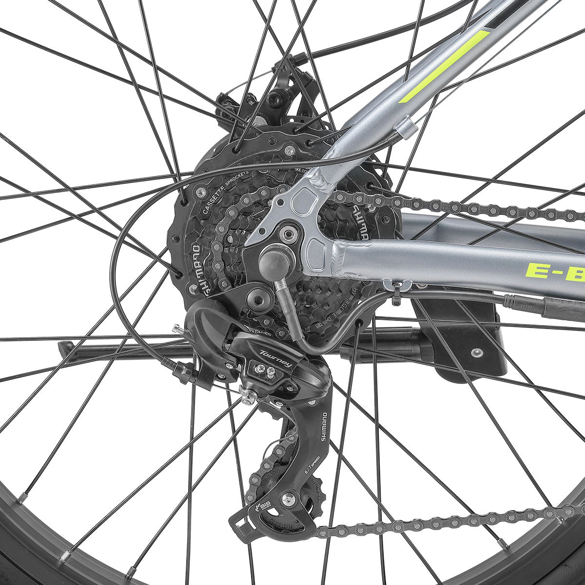 E-Blast Electric Fat Tyre Bike Silver