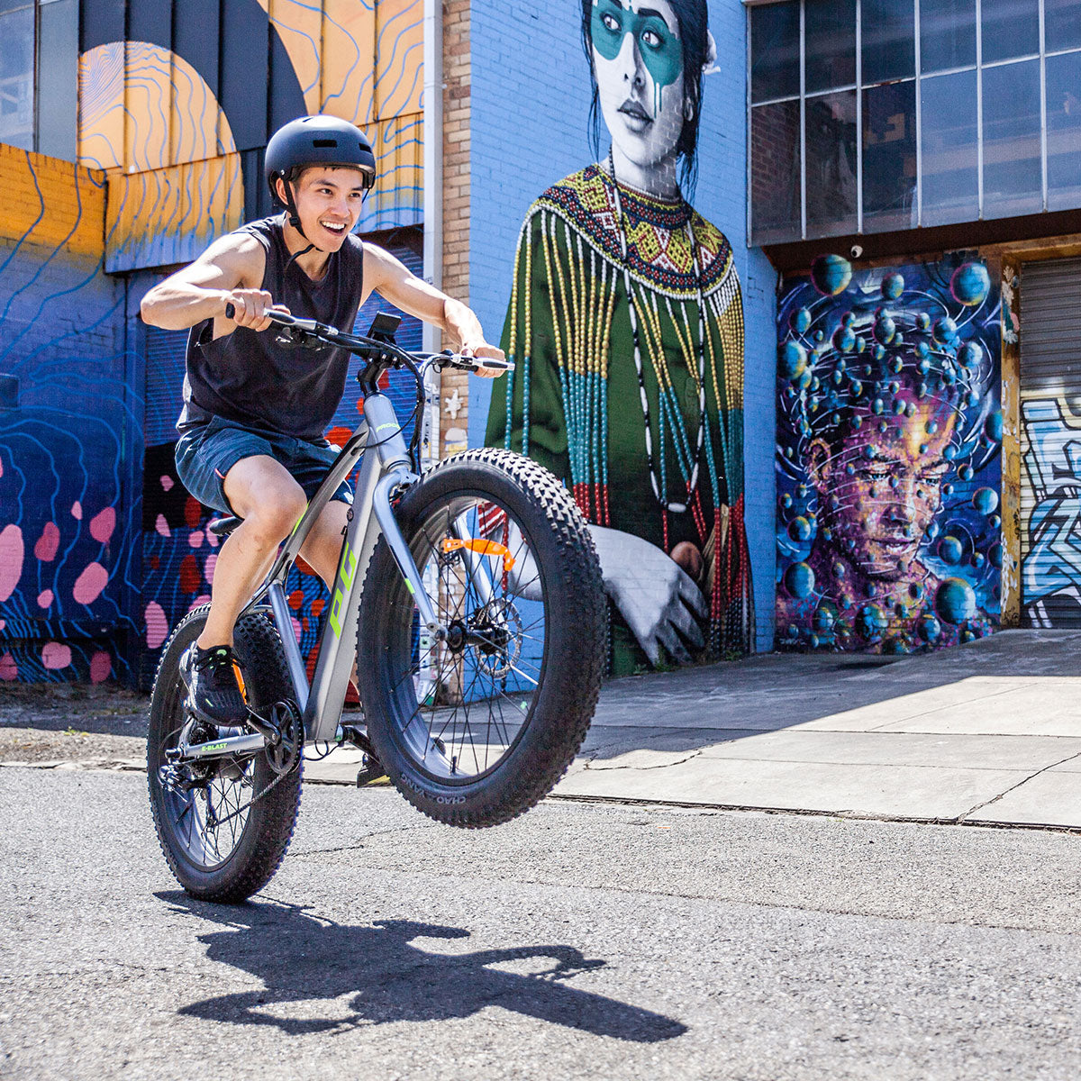 E-Blast Electric Fat Tyre Bike Silver