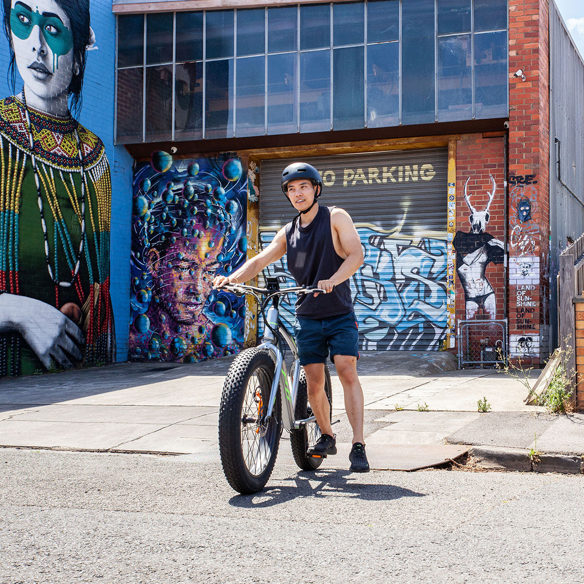 E-Blast Electric Fat Tyre Bike Silver