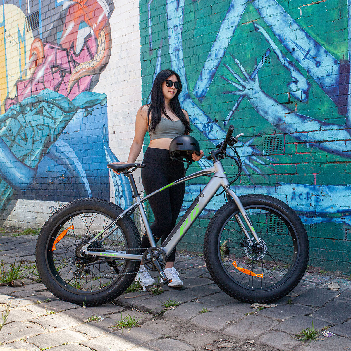 E-Blast Electric Fat Tyre Bike Silver