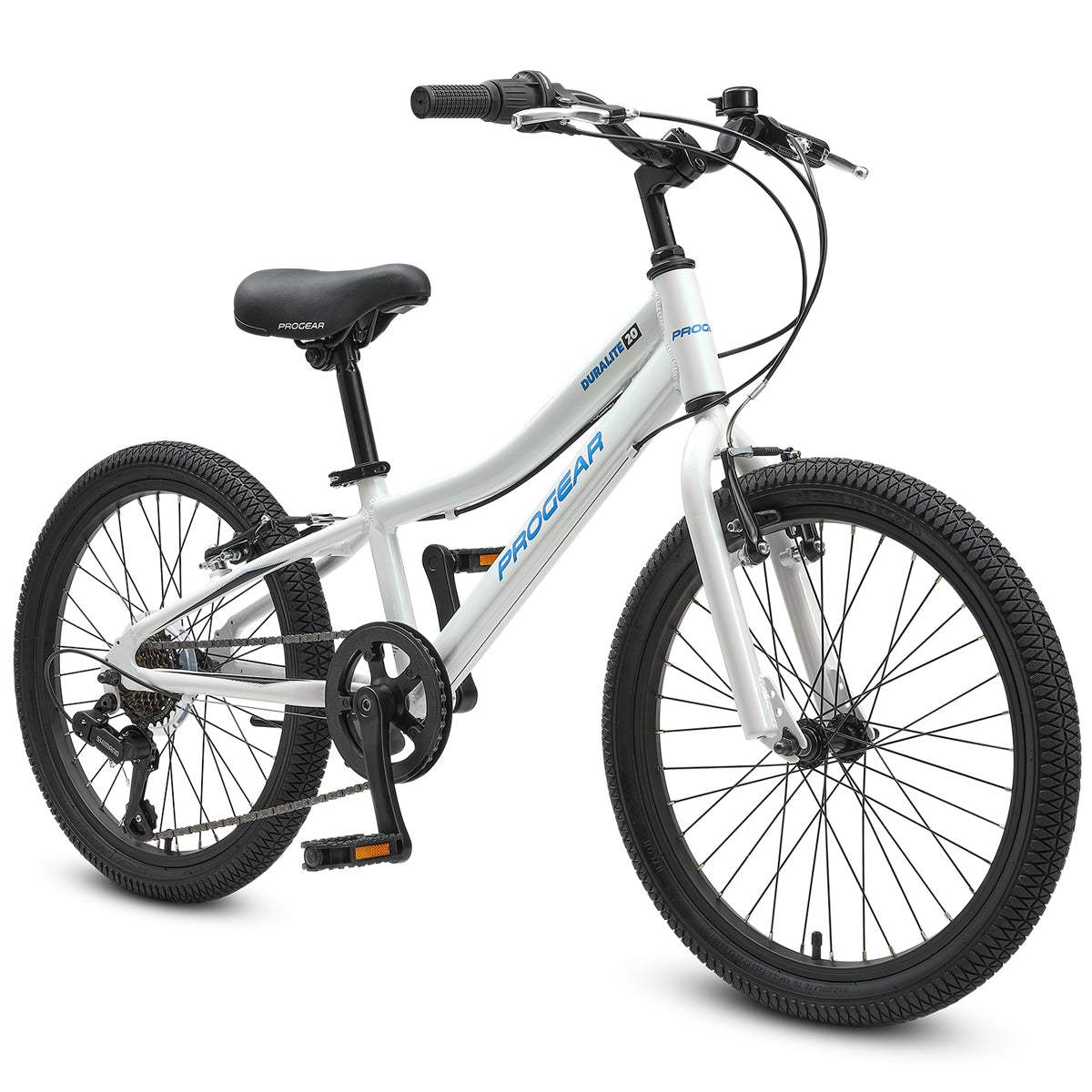 DuraLite 7 Speed Kids Bike 20" - Pearl White