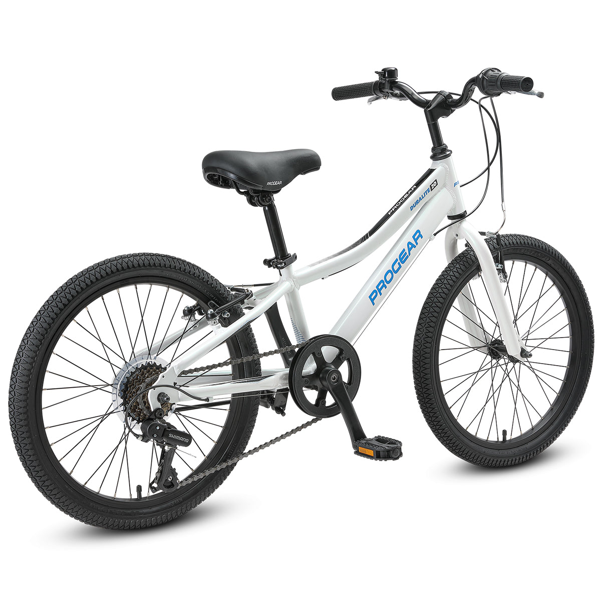 DuraLite 7 Speed Kids Bike 20" - Pearl White