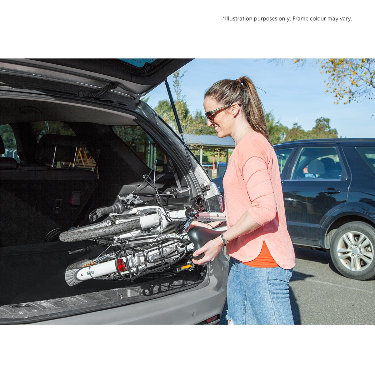 Nomad Folding Commuter Bike Pearl White