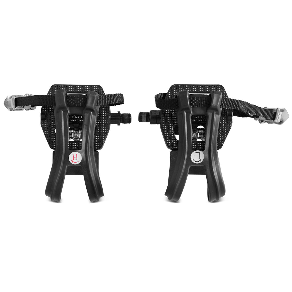 2-in-1 Toe Clips Cage & SPD Compatible Pedals