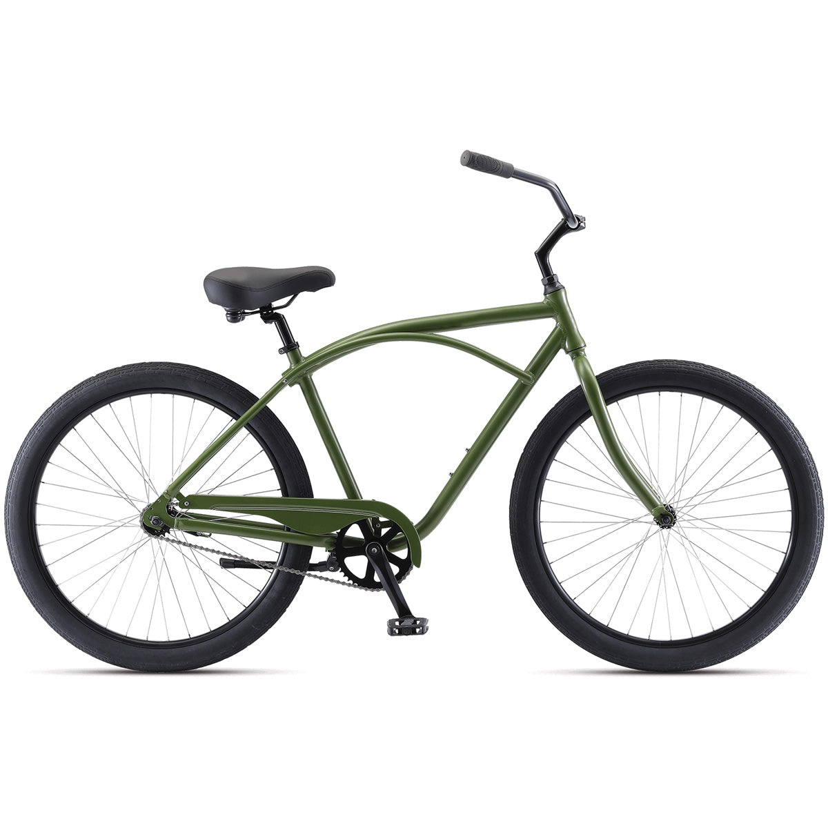 Comfort Coaster EA1 Beach Cruiser Single Speed 26*21 Army Green
