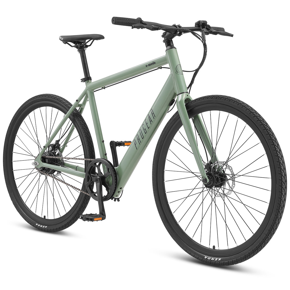 E-Mode Flatbar Electric Road Bike Army Green