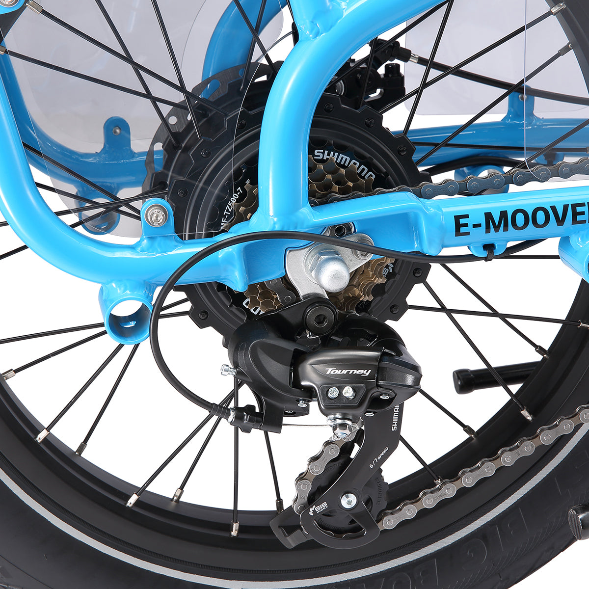 E-Moover Cargo Bike + Transporter Kit - Electric Blue