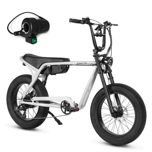Progear E-Raptor 20" Electric Street Bike - Cool Grey + Throttle