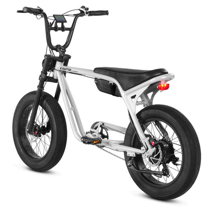 Progear E-Raptor 20" Electric Street Bike - Cool Grey + Throttle