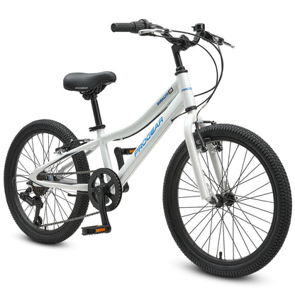 DuraLite 7 Speed Kids Bike 20" - Pearl White