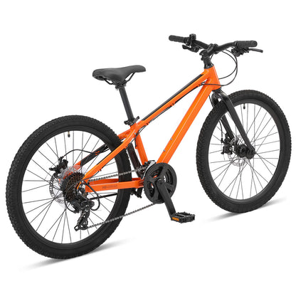 Ultralight ST24 Boys 24" Kids Rigid Mountain Bike Vibrant Orange