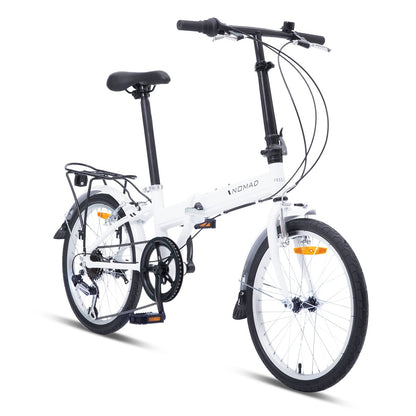 Nomad Folding Commuter Bike Pearl White