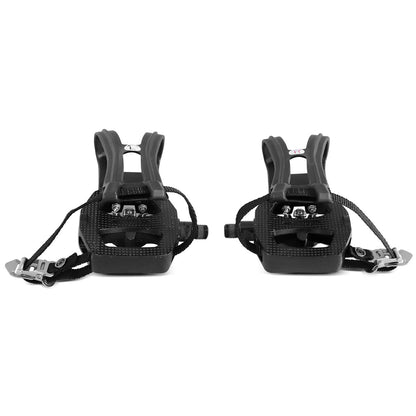 2-in-1 Toe Clips Cage & SPD Compatible Pedals