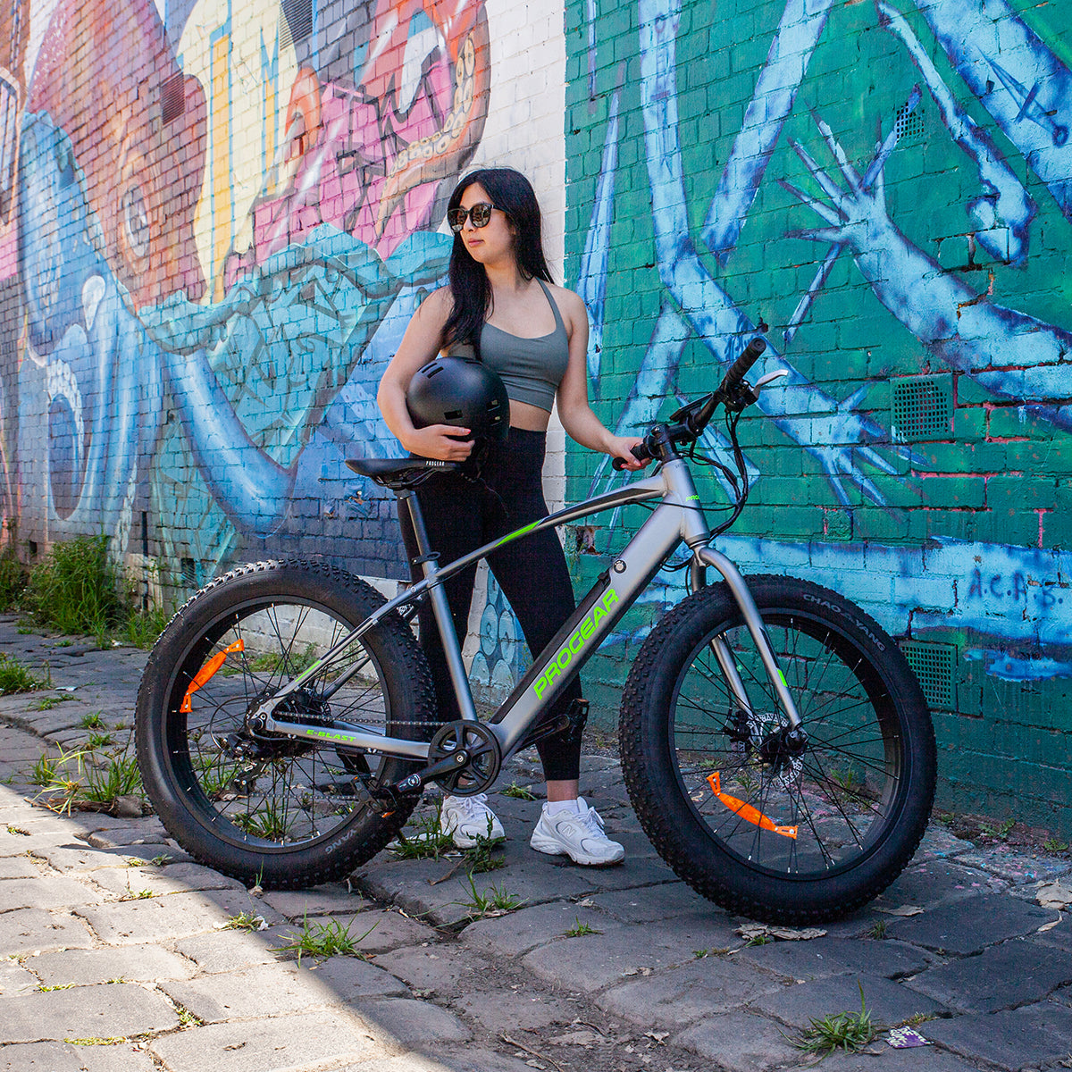 E-Blast Electric Fat Tyre Bike Silver