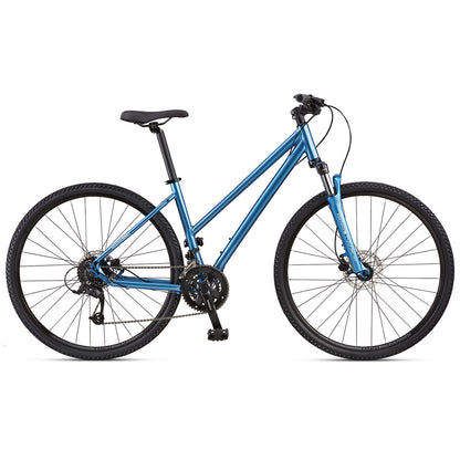 Adventurer Dual Sport A2 Low Step Through Hybrid Bike - Blue (LST Medium, 14")