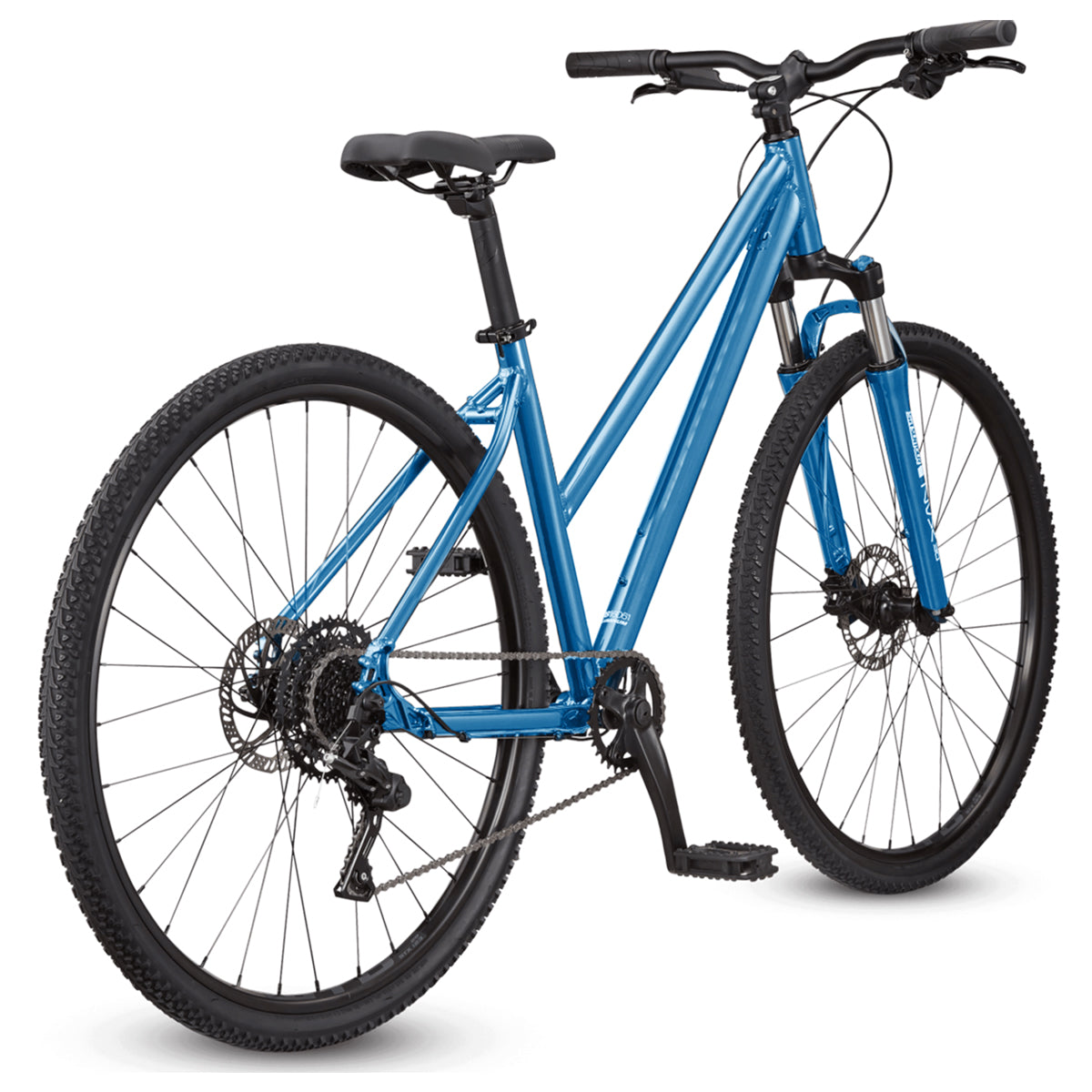Adventurer Dual Sport A2 Low Step Through Hybrid Bike - Blue (LST Medium, 14")