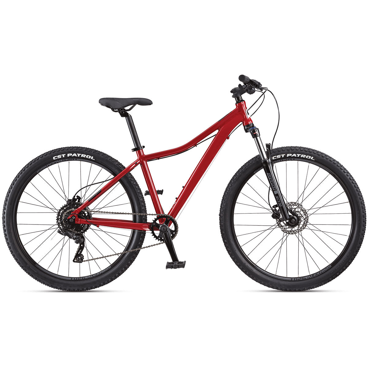 Breakout HX Hardtail Ladies Mountain Bike Dark Red (Small, 14")