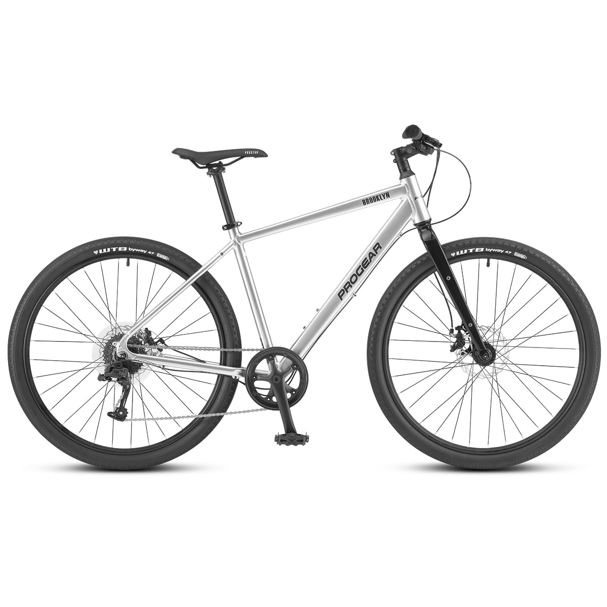 Brooklyn Hybrid Bike Stainless Silver