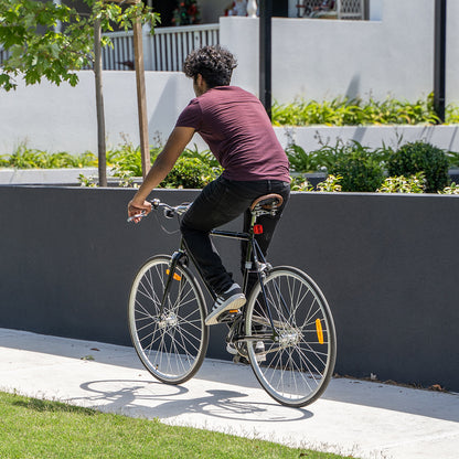 Vintage Flatbar Single-Speed Bike Asphalt Grey